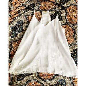 White Racerback Tank Blouse